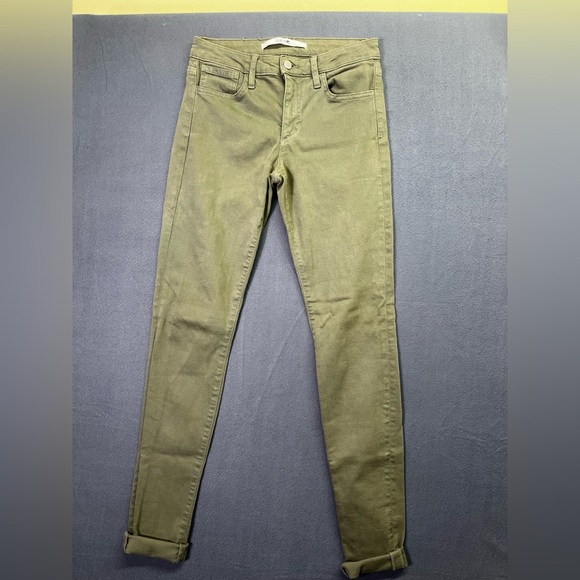 Joe’s The Skinny Green Jeans Womens 27” waist Made in USA Stretch comfy 1447 - Picture 1 of 10